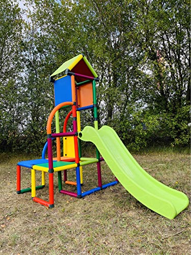 move and stic Toni Área de Juegos / Casa de Juegos Torre de Escalada con Tobogán para Niño Pequeño para Habitación Infantil o Sala de Juegos Genauso Apto como en el Jardín