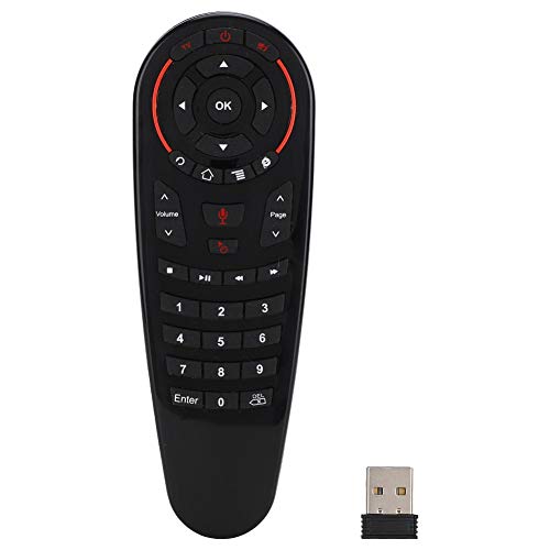Mugast Controlador Remoto inalámbrico Inteligente de Voz 2.4G, Control Remoto de ratón USB G30S con Sensor de giroscopio de 6 Ejes para TV doméstica