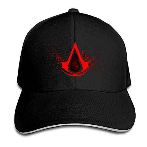 N / A Gorra de béisbol de Assassin's Creed, de poliéster, unisex, para todas las estaciones, cómoda y transpirable negro Talla única