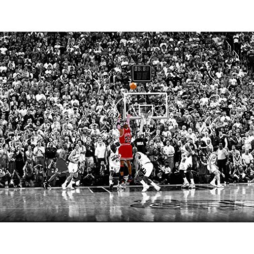 N / A Michael Jordan Classic Buzzer Beater 1998 Chicago Bulls Wall Pictures for Living Room Sports Poster Home Decor Canvas Painting 30 x 45 cm sin marco N / A Michael Jordan Classic Buzzer Beater 1998 Chicago Bulls Wall Pictures for Living Room Sports Poster Home Decor Canvas Painting 30 x 45 cm sin marco