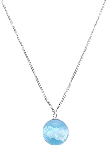 N-G Collar de Bola de Cristal, Collar con Colgantes de Nube, suéter, Collares con Gemas, Accesorio de joyería, Regalo para Dama, Mujer, Madre, Novia N-G Collar de Bola de Cristal, Collar con Colgantes de Nube, suéter, Collares con Gemas, Accesorio de joyería, Regalo para Dama, Mujer, Madre, Novia