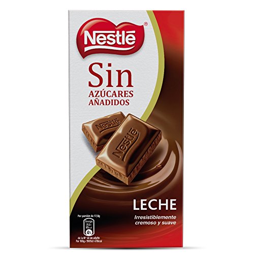 Nestle sin azúcares añadidos Chocolate con Leche - Tableta de chocolate 6x125g