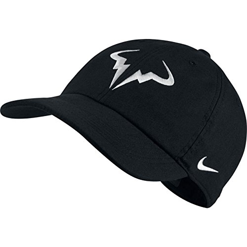 NIKE Rafa Nadal U Nk Arobill H86 Gorra, Hombre, Negro (Black/White), Talla Única NIKE Rafa Nadal U Nk Arobill H86 Gorra, Hombre, Negro (Black/White), Talla Única