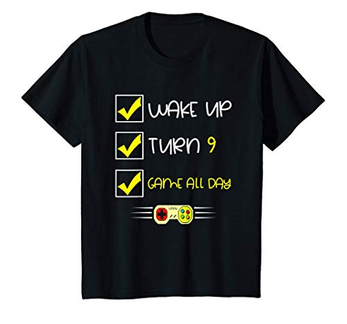 Niños Despierta, turno 9, juego todo el día Camiseta
