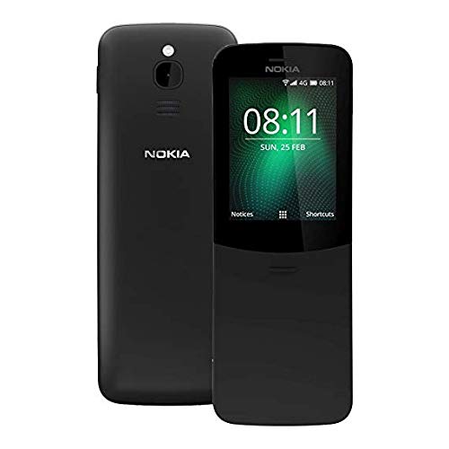 Nokia 8110 -Dual Sim, (Teclado Arabic + Español), Mobilephone De 2,45" (Memoria De 4 GB, Cámara De 2 MP) Color Negro
