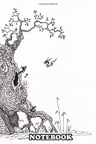 Notebook: Tiny Dragons Nest In Old Tree Black Ink And Paper , Journal for Writing, College Ruled Size 6" x 9", 110 Pages Notebook: Tiny Dragons Nest In Old Tree Black Ink And Paper , Journal for Writing, College Ruled Size 6" x 9", 110 Pages