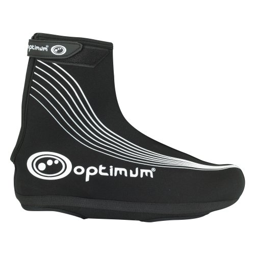 Optimum - Cubrezapatillas de Neopreno para Ciclismo Negro Negro Talla:Large