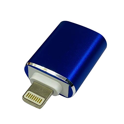 OTG Adapter Suitable for Apple Mobile Phone USB 3.0u Disk Adapter High Current 500ma Mouse Converter(Blue)