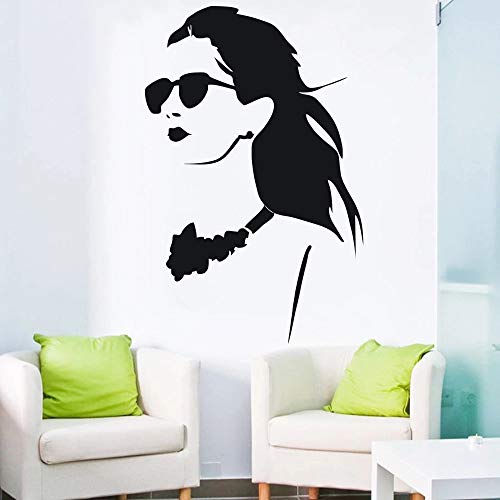 Papel pintado hermoso del arte de la pared del vinilo de la mujer para la decoración de la ventana y de la puerta de la sala de estar Papel pintado hermoso del arte de la pared del vinilo de la mujer para la decoración de la ventana y de la puerta de la sala de estar
