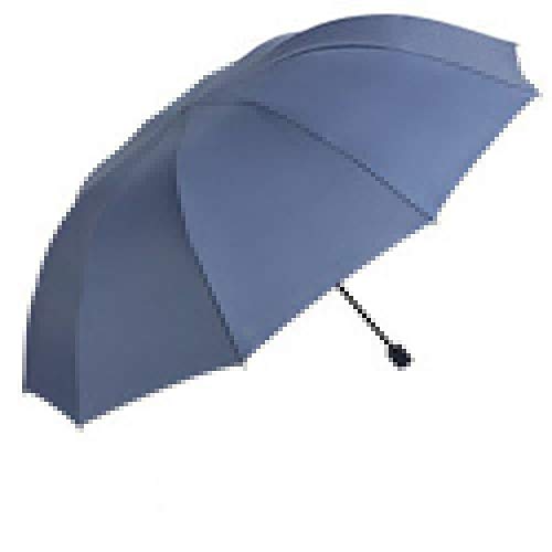 Paraguas de golf extra grande de tres pliegues resistente al viento para 2 personas repelente al agua, ataque táctil y resistente al viento, suministros escolares Gris gris