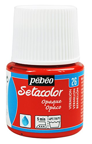 PEBEO Setacolor - Pintura para Tela (Opaca, 45 ml), Color Rojo