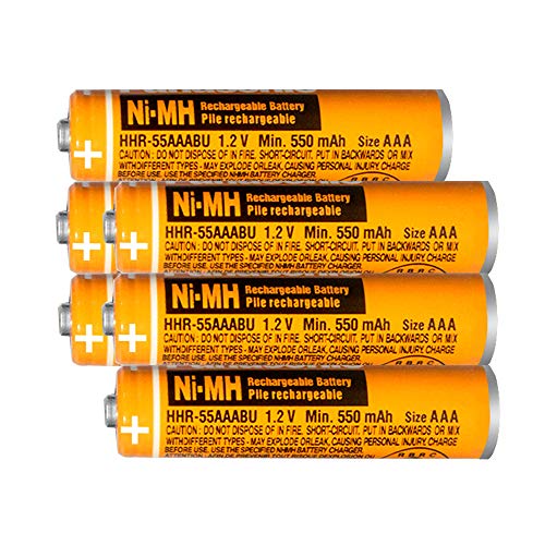 Pilas Recargables AAA baterias Recargables NiMH,550 mah 1.2v,6pcs