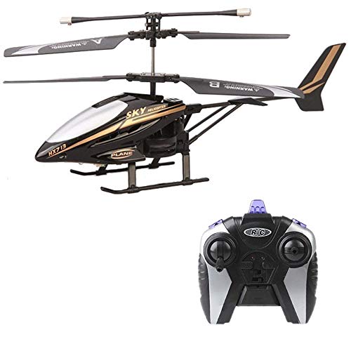 Pinjeer Mini Aviones teledirigidos de helicópteros con cámara HD Mini Drone Dron Quadcopter RC HX713 2.5CH Helicóptero de Radio Control Remoto Aviones Regalos for niños 5+ (Color : Black)