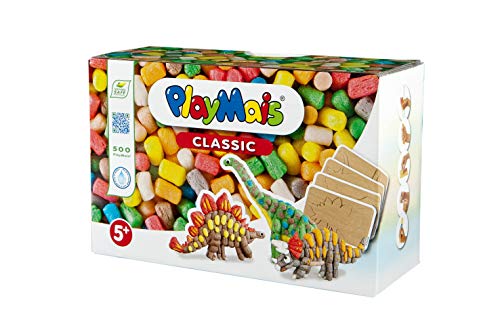 PlayMais Fun TO Play Dinosaur Juego de construcción para niños y niñas de 3 años+ | Kit de Manualidades con 500 Colores, Instrucciones y 4 Dinosaurios | Creatividad y notricidad PlayMais Fun TO Play Dinosaur Juego de construcción para niños y niñas de 3 años+ | Kit de Manualidades con 500 Colores, Instrucciones y 4 Dinosaurios | Creatividad y notricidad