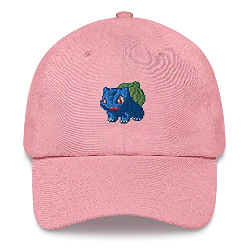 Pokemon Bulbasaur Pixel Art Dad sombrero Pokemon Bulbasaur Pixel Art Dad sombrero