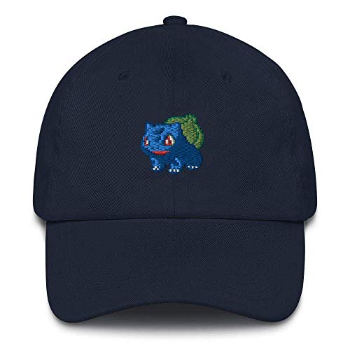 Pokemon Bulbasaur Pixel Art Dad sombrero Pokemon Bulbasaur Pixel Art Dad sombrero