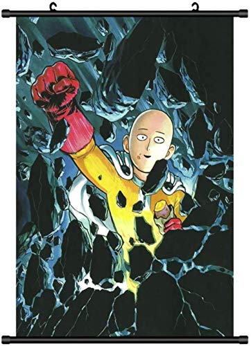 Póster Art Anime One Punch Man Fabric Wall Scroll Poster (16" X 23") Inches (Punch 05),Punch 06