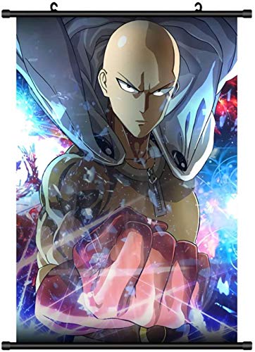 Póster Art Anime One Punch Man Fabric Wall Scroll Poster (16" X 23") Inches (Punch 05),Punch 09