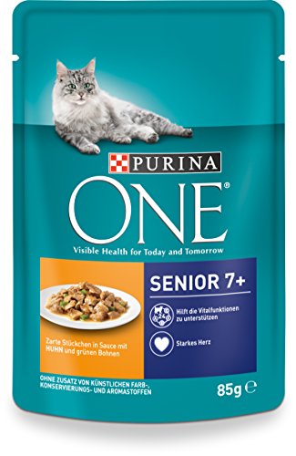 Purina One - Comida para Gatos (24 Bolsas de 85 g)