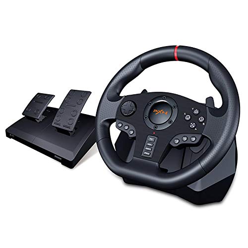 PXN V900 PC Racing Wheel, Universal USB Car Sim 270/900 Degree Race Steering Wheel with Pedals for PS3, PS4, Xbox, One,Xbox Series X/S, Nintendo Switch