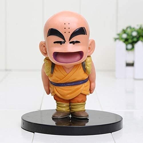 QI-shanping Figuras Figura de acción de 12-15.5cm Animado japonés Dragon Ball Z Goku Super Saiyan Krilin PVC Niños Juguetes Goku Krilin, Goku, Krillin (Color : Krillin)