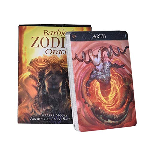 QIANGU Tarot, Barbieri Zodiac Oracle Tarot 26 Cartas Baraja Guía misteriosa Adivinación Destino