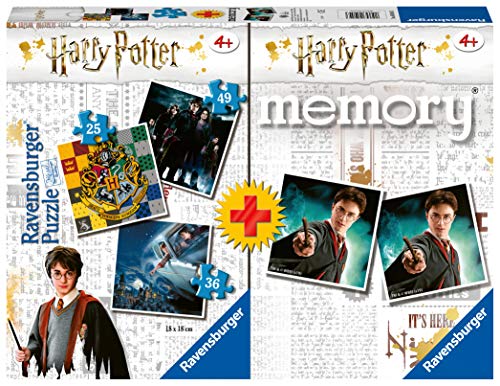 Ravensburger- Memory: Harry Potter Juego de Mesa, Multicolor (05054)