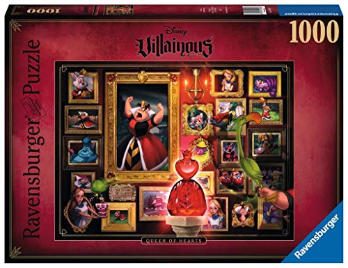 Ravensburger - Puzzle Villainous: Reina de corazones, 1000 piezas, Disney (15026)