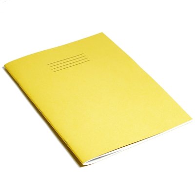 Rhino F8M - Cuaderno de rayas (A4, 80 páginas, 10 unidades), color amarillo