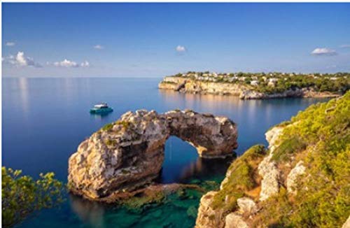 Rompecabezas De 1000 Piezas Es Pontas En Mallorca Arco Natural En El Mar Mediterráneo Al Amanecer para Regalo Familiar para Adultos