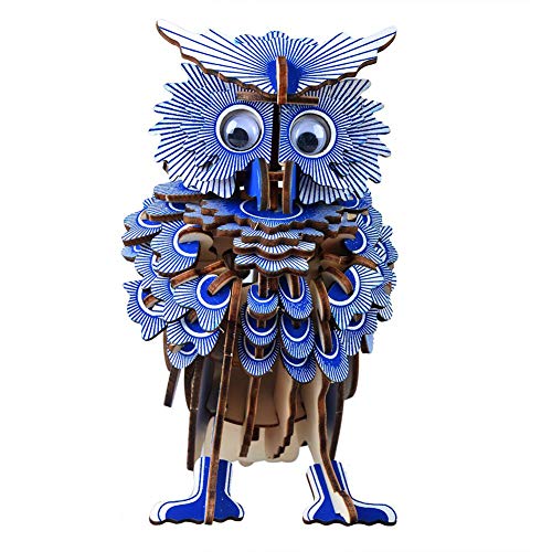 Rompecabezas de madera en 3D, DIY Building Owl Puzzle Blocks Kit Científico Invención Modelo Ciencia Decoración para el hogar Juguete educativo para niños Rompecabezas de madera en 3D, DIY Building Owl Puzzle Blocks Kit Científico Invención Modelo Ciencia Decoración para el hogar Juguete educativo para niños