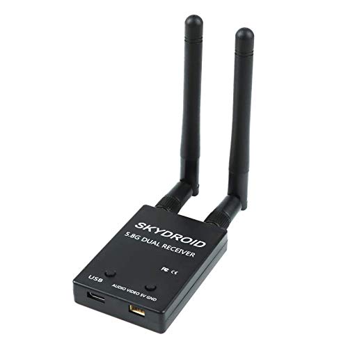 RUIZHI FPV Receptor 5.8G 150CH OTG Mini FPV Receiver UVC Video FPV Transmisor de Cámara para Android Teléfono Inteligente Monitor de PC RC Drone (Negro RUIZHI FPV Receptor 5.8G 150CH OTG Mini FPV Receiver UVC Video FPV Transmisor de Cámara para Android Teléfono Inteligente Monitor de PC RC Drone (Negro