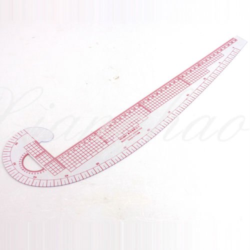 RZDEAL Regla de costura 3 en 1, sistema métrico, curva francesa, plástico para sastrería y patrones
