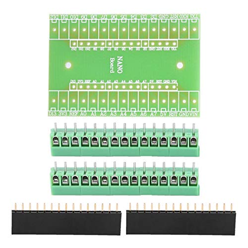 SALUTUYA Adaptador de Terminal de Tornillo Kit de Bricolaje Placa de expansión Terminal Adaptador de expansión Terminales de interconexión para Nano IO Shield