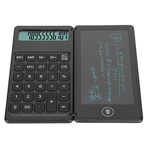 SALUTUYA Tableta con calculadora, Bloc de Notas con calculadora, Adecuada para niños y Adultos con Pantalla de 12 dígitos