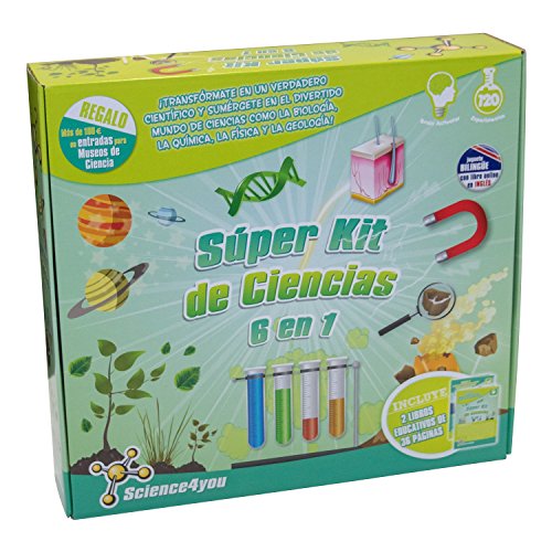 Science4you - Súper Kit de Ciencias 6 en 1 - Juguete Científico y Educativo