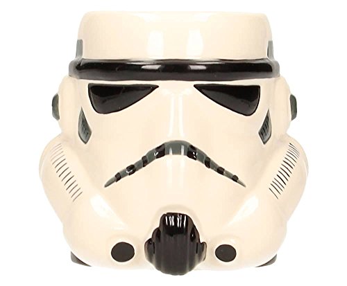 SD toys Star Wars Taza 3D Stormtrooper Cabeza, Cerámica, Blanco, 10 cm