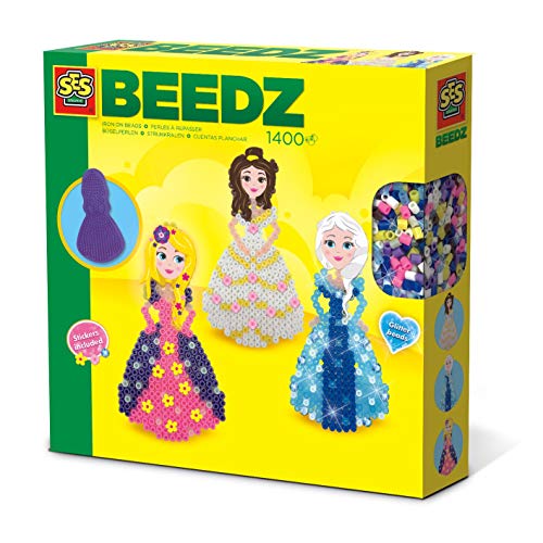 SES Creative Beedz - Cuentas para planchar princesas - Kits de mosaico (5 año(s), Chica, Preescolar, Multicolor, 1400 pieza(s), Países Bajos) , color/modelo surtido