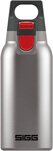 SIGG Hot & Cold ONE Brushed Botella térmica (0.3 L), cantimplora térmica aislante sin sustancias nocivas, botella de acero inoxidable para usar con una mano