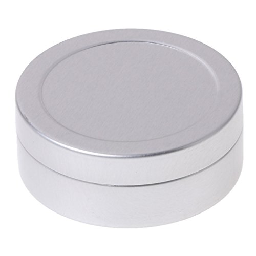SimpleLife Aluminio Lata Poderosos artilugios Recipiente de Almacenamiento de Vela cosmética Latas Redondas con Tapa Tapa 25 ml / 25 g