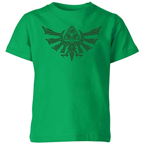 Situen N.intendo The Legend of Z.Elda T.ribal Hyrule Crest T-Shirt - K.Elly Green