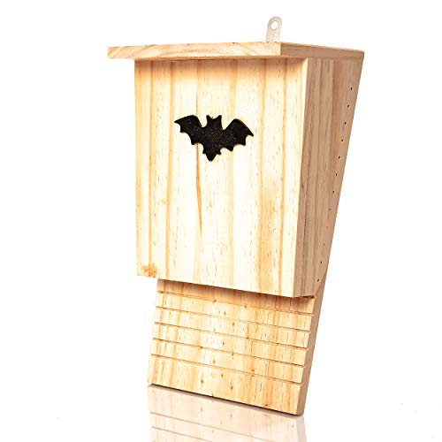 Skojig Hotel para murciélagos Hecho de Madera | Albergue Refugio Caja Nido Cueva 42 x 29 x 10 cm | Casa para murciélagos - Protección de Especies en tu jardín Skojig Hotel para murciélagos Hecho de Madera | Albergue Refugio Caja Nido Cueva 42 x 29 x 10 cm | Casa para murciélagos - Protección de Especies en tu jardín