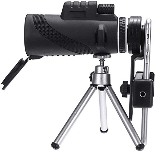 SLM-max Telescopio HD,monocular Estelar 40x60 Zoom Noche Teléfono móvil monocular con Mini trípode Ocular Lente de Objetivo de Mano