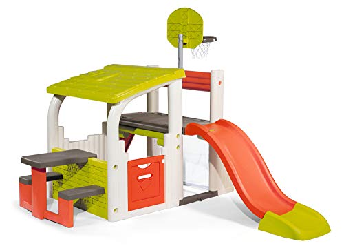 Smoby-840203 Área Multijuegos, Color Rojo/Verde/Blanco/Gris (840203) Smoby-840203 Área Multijuegos, Color Rojo/Verde/Blanco/Gris (840203)