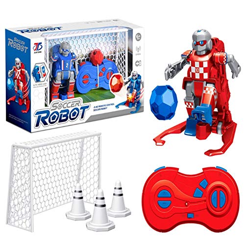 Soccer Bots Kids RC Soccer Robots Toys 2.4GHz Robot de control remoto inalámbrico con 2 accesorios de fútbol y otros accesorios Juegos de pelota de fútbol para exteriores al aire libre Set de juguetes