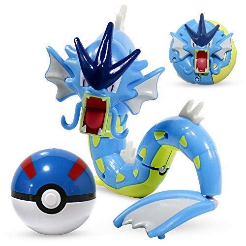 SPFOZ Decoración hogareña Pokemon Toys Set Pocket Monster Pikachu Figura de acción Pokemon Juego Poke Ball Ball Modelo Charmander Anime Figura Recolectora Juguete Niños Regalo (Color : Tyrannosaurus)