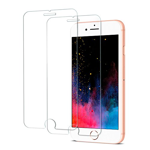 Spigen , 2 Unidades, Protector de Pantella iPhone 7 Plus / 8 Plus, Ultra-Trasparente, No Hay Burbujas, Dureza de Grado 9H, Cristal Templado para iPhone 8 Plus/iPhone 7 Plus (043GL22357)