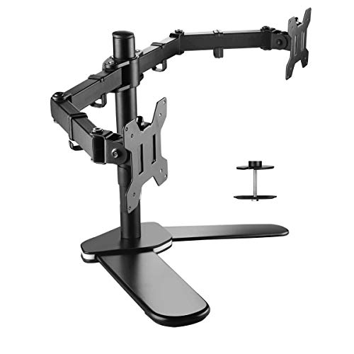 suptek Soporte De Escritorio De Soporte De Monitor De Doble Brazo Totalmente Ajustable para Pantallas De 13"-27" con Inclinación Y Giro MAX VESA100x100mm ML6442