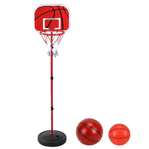 T best Aro de Baloncesto para niños 150 cm de Altura Ajustable Soporte de Baloncesto Juego de Equipo de Entrenamiento para niños para Interior al Aire Libre