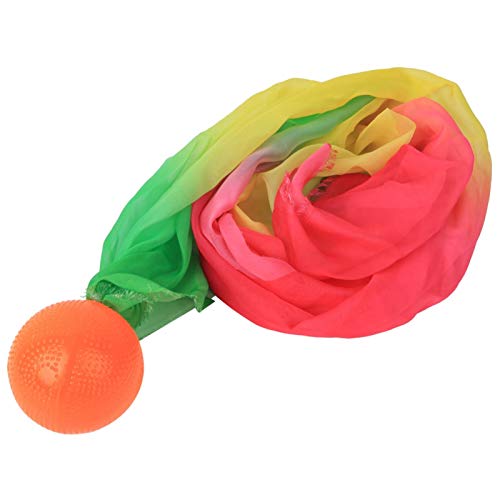 Tai Chi Soft Ball Ligero Sensación cómoda de la mano, para mantener el cuerpo sano, para suministros de(Orange red ball + 1.5 meters of colorful yarn)